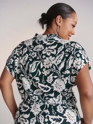 Guido Maria Kretschmer Curvy - Blusa 'Flora' em verde