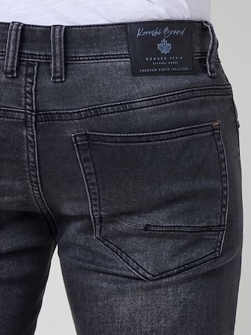 KOROSHI Slimfit Jeans i sort