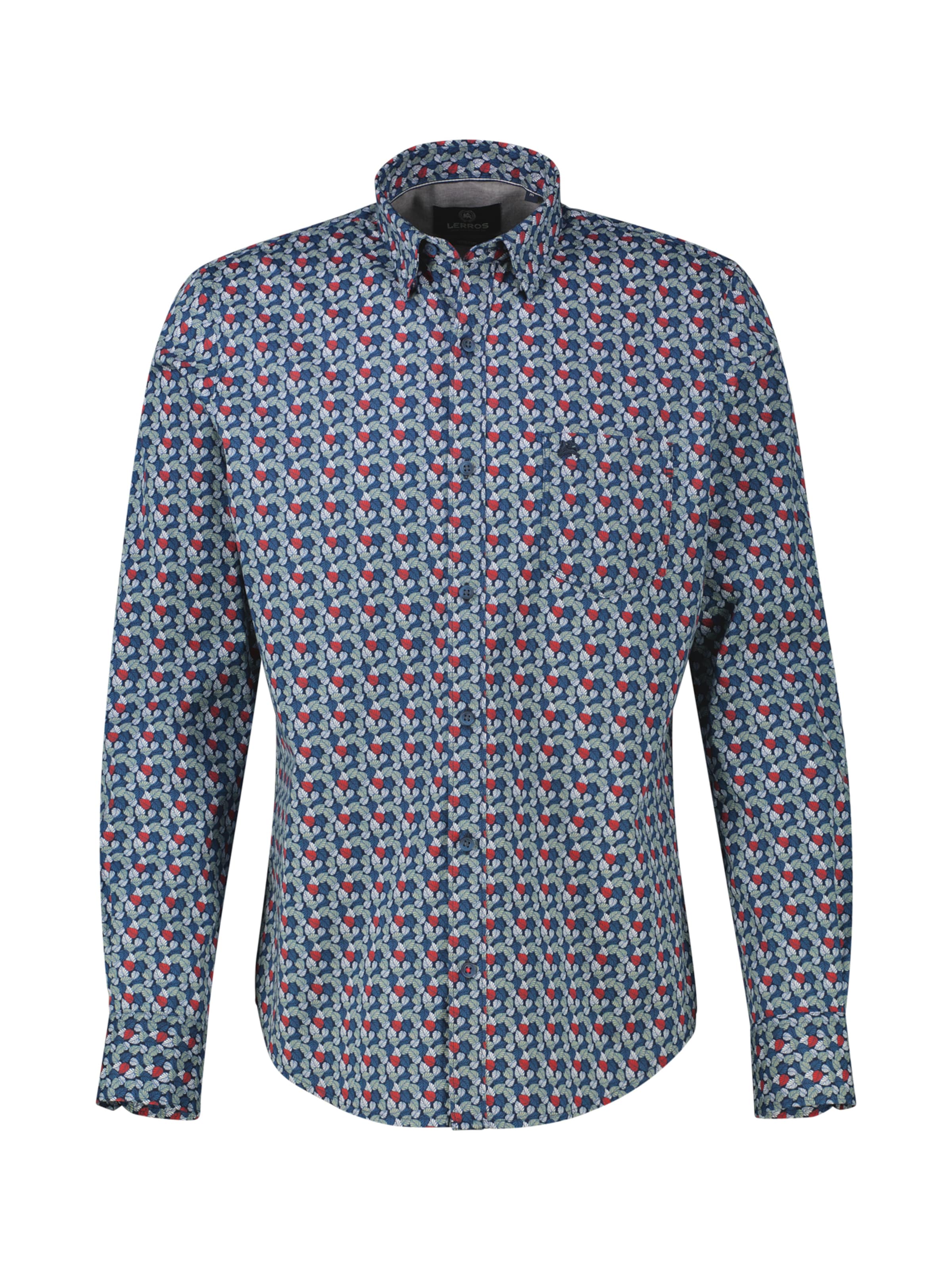 LERROS Regular fit Button Up Shirt in Blue: front