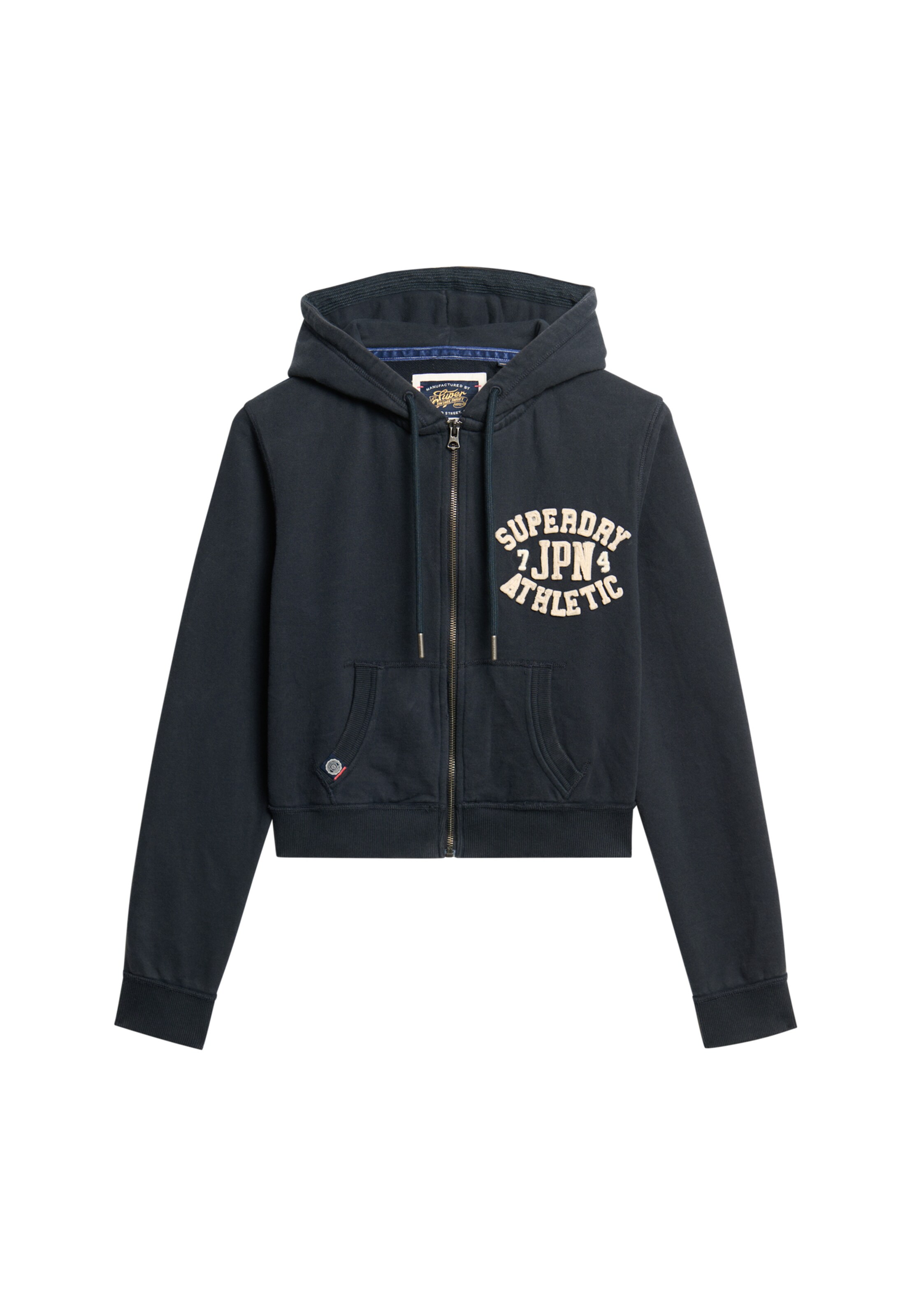 Superdry & Co Sweatvest in Blauw: voorkant