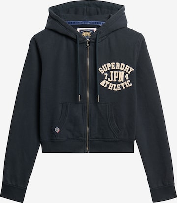 Superdry & Co Sweatvest in Blauw: voorkant