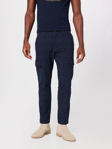 BLEND Regular Cargo Pants in Blue: front