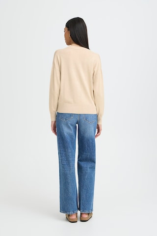 b.young Gebreid vest in Beige