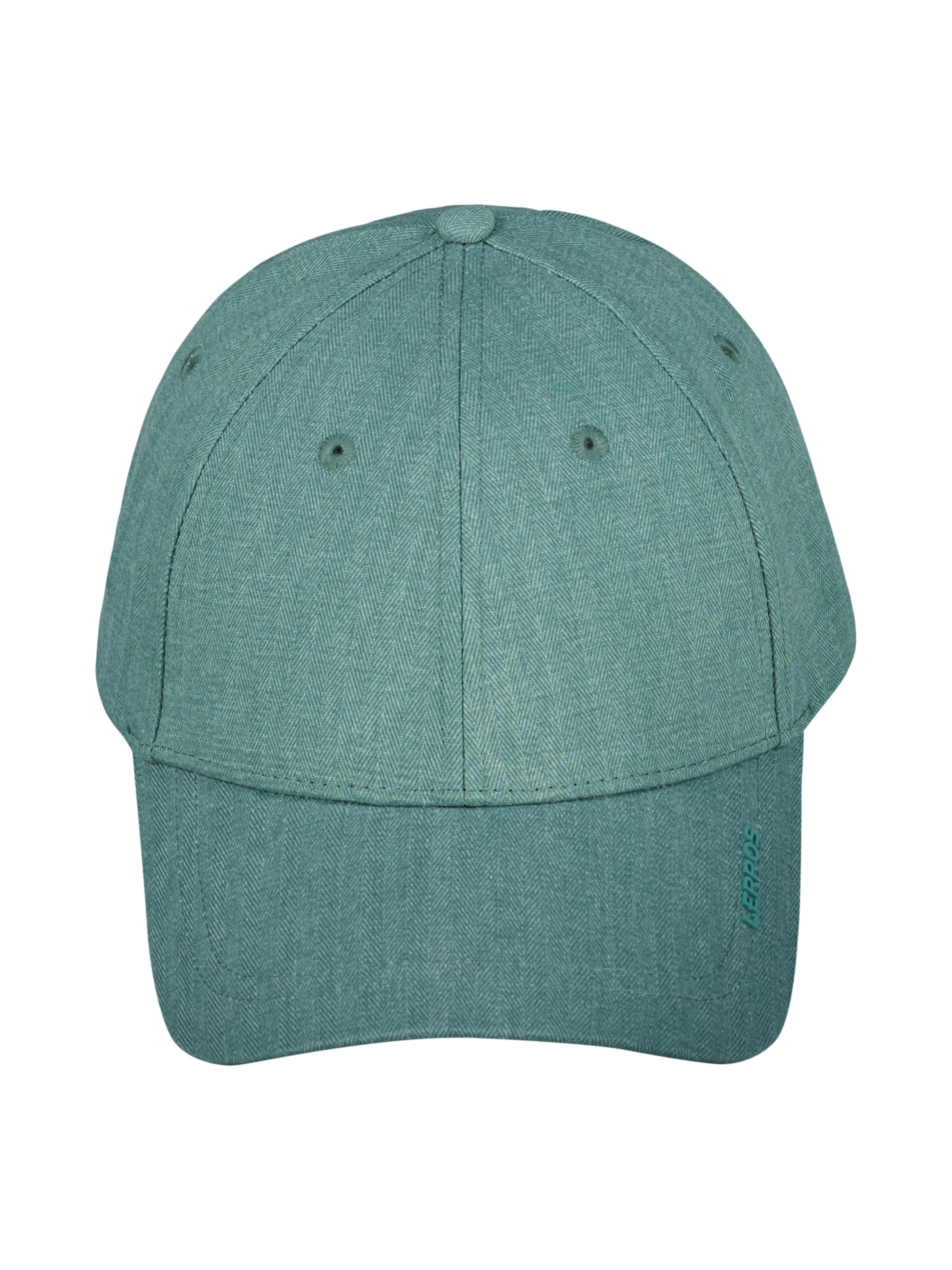 LERROS Basecap in Fischgrätstruktur, unifarben in Grün
