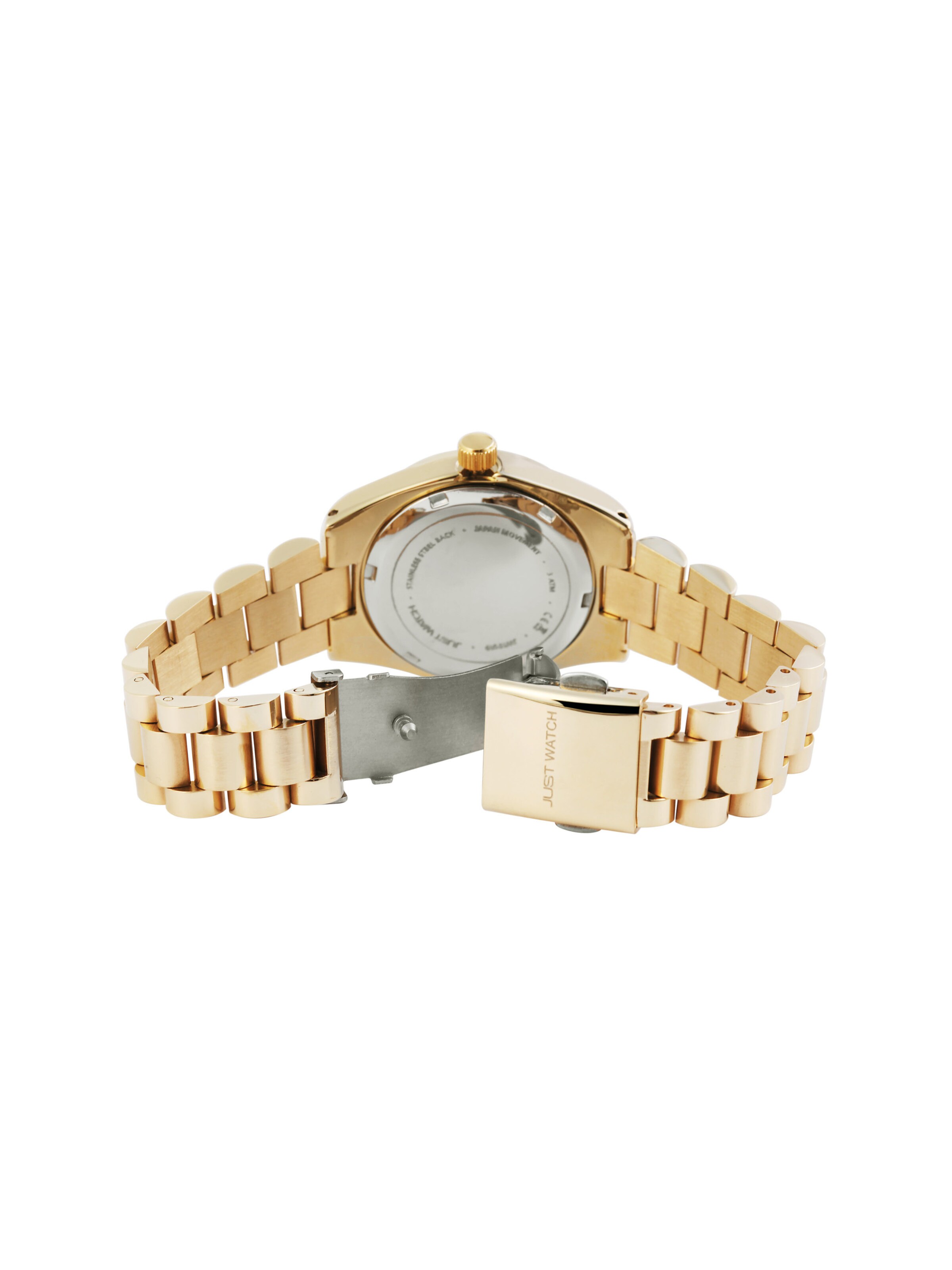 Just Watch Analog Watch 'Emmi, Datumsanzeige' in Gold