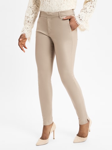 MOS MOSH Pleat-Front Pants ' MMAbbey ' in Beige: front