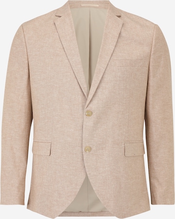 Coupe regular Veste de costume 'RIVIERA' Jack & Jones Plus en beige : devant