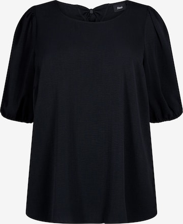 Zizzi - Blusa 'CASIDSEL' em preto: frente