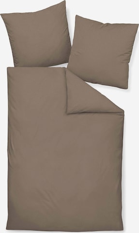 JANINE Duvet Cover in Brown: front