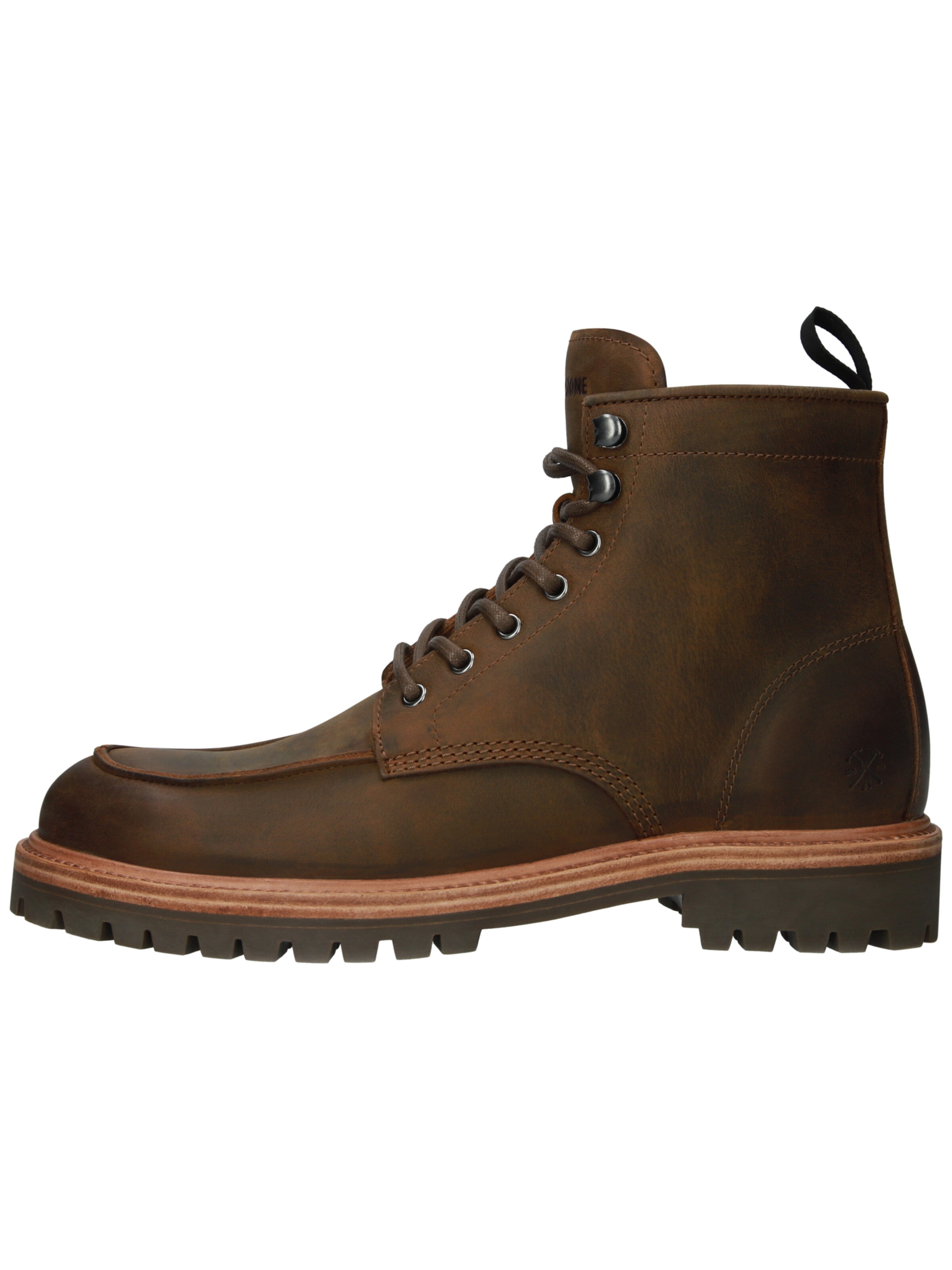 BLACKSTONE Boots med snörning 'Gastown Redford EG570' i brun: framsida