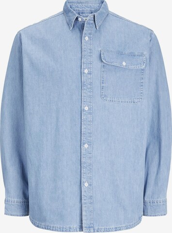 mėlyna JACK & JONES Standartinis modelis Marškiniai 'Wilson': priekis