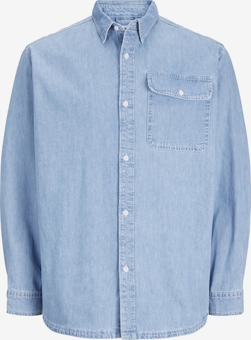 JACK & JONES Regular fit Button Up Shirt 'Wilson' in Blue: front