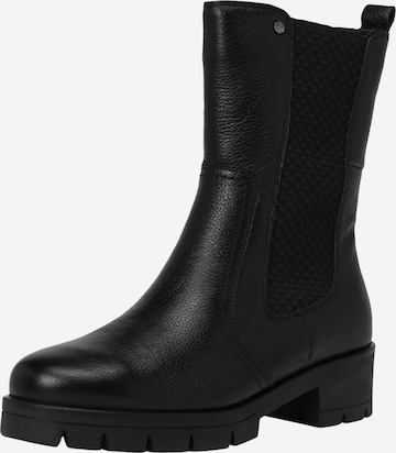 Tamaris Comfort Chelsea Boots in Schwarz: predná strana