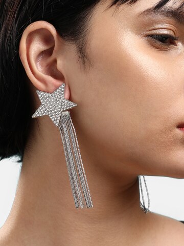 SOHI Earrings in Silver: front