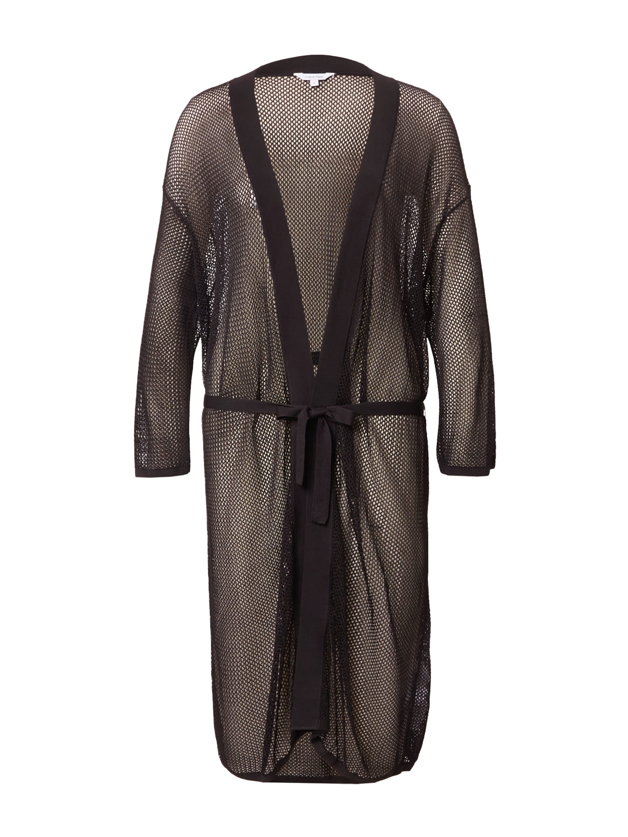 Calvin Klein Swimwear Kimono in Zwart: voorkant