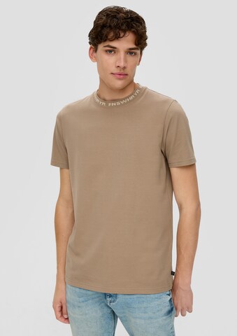 QS T-Shirt in Beige: Vorderseite