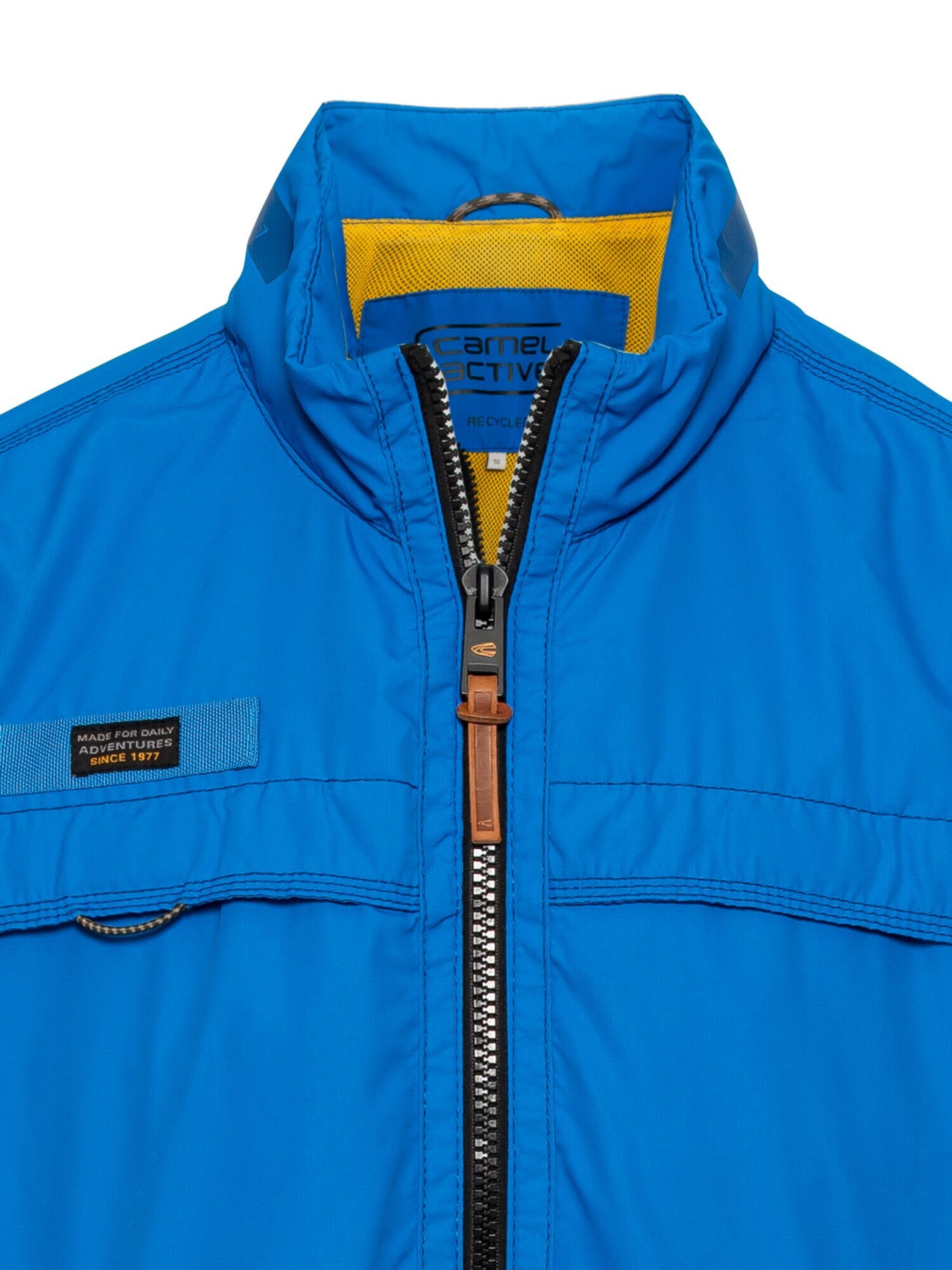 CAMEL ACTIVE Leichter Blouson aus recyceltem Polyester in Blau
