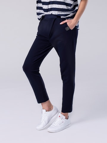 KALITE look Slimfit Broek in Blauw: voorkant