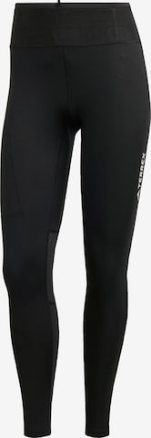 ADIDAS TERREX Skinny Sporthose 'Xperior' in Schwarz: Vorderseite