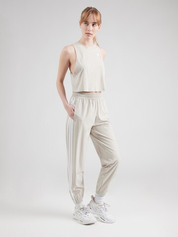 ADIDAS PERFORMANCE Tapered Sports trousers 'Essentials' in Beige