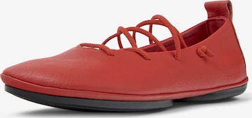CAMPER Ballerina met riempjes 'Right Nina' in Rood: voorkant