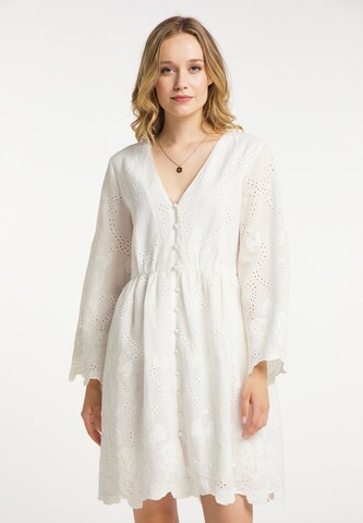 Robe-chemise DreiMaster Vintage en blanc