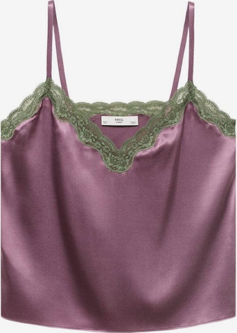 MANGO Pajama Shirt 'Jones' in Purple: front