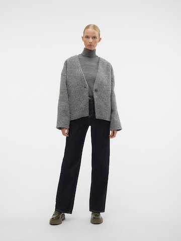 VERO MODA Knit Cardigan in Grey