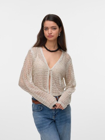 VERO MODA Cardigan 'LEILANI' i hvid: forside