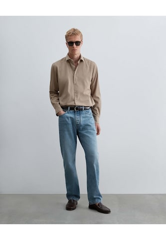 Scalpers Regular fit Overhemd in Bruin: voorkant