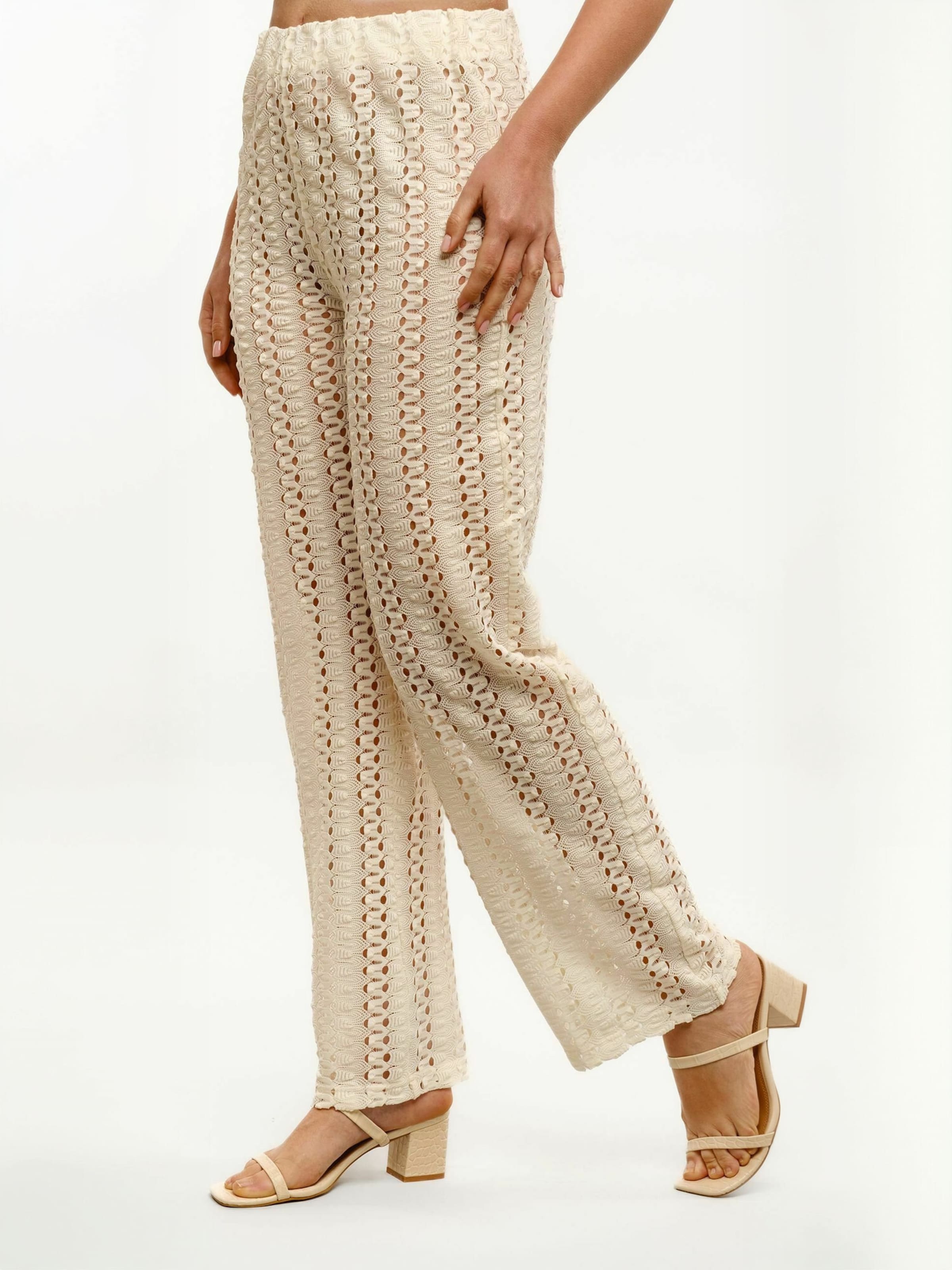 Regular Pantalon ' CROC ' Liberte Essentiel en blanc