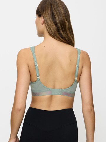 TRIUMPH Bustier Sport bh ' Triaction Cardio Flow ' in Groen