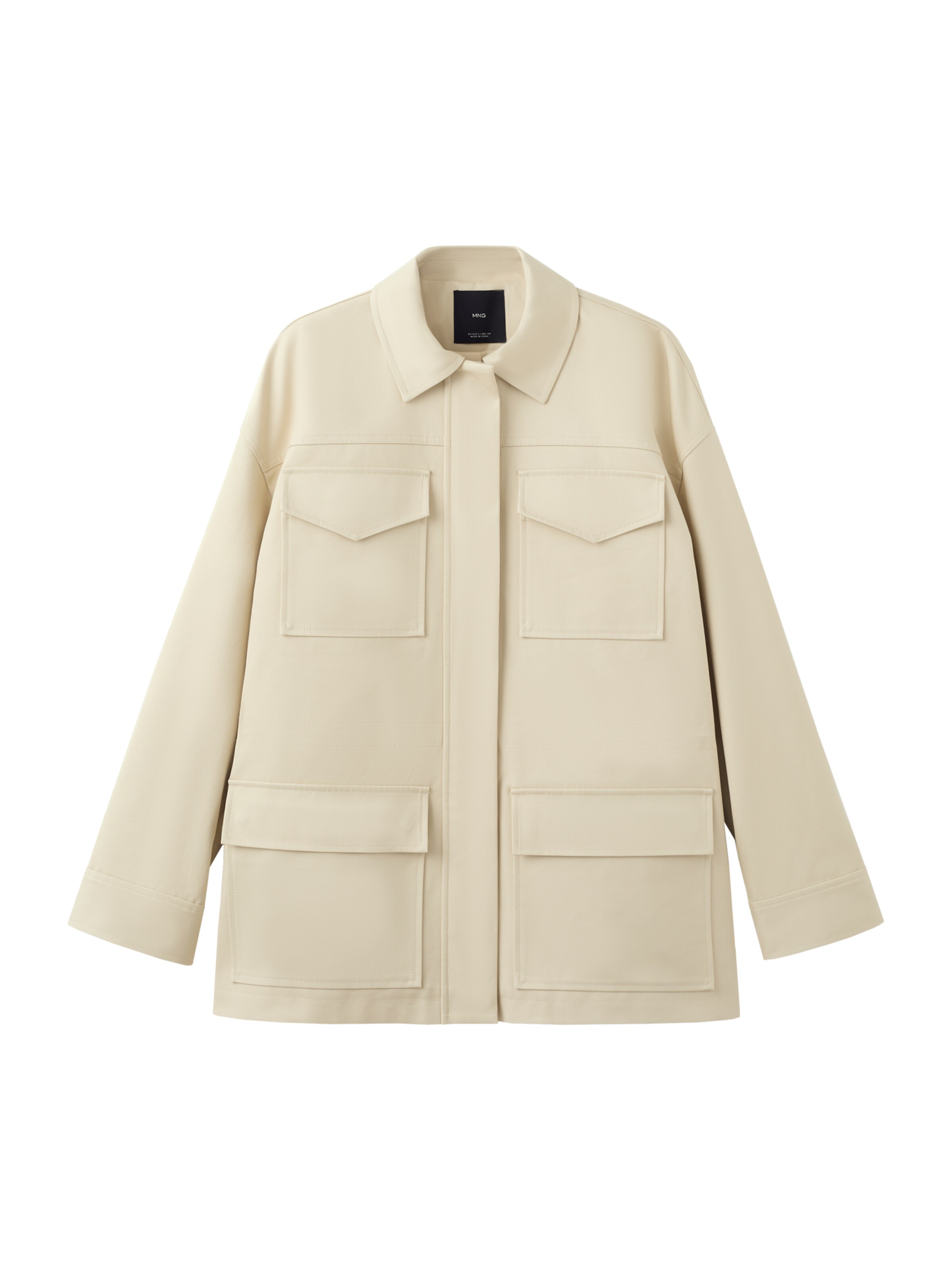 MANGO Tussenparka 'KYO' in de kleur Ecru, Productweergave