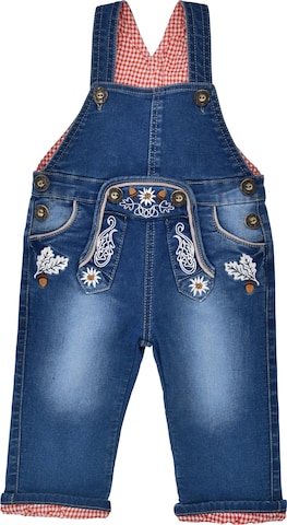 BONDI Regular Latzhose in Blau: Vorderseite