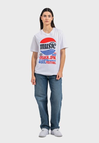Oldskull Shirt 'Asian Osaka Music Logo Graphic' in Wit