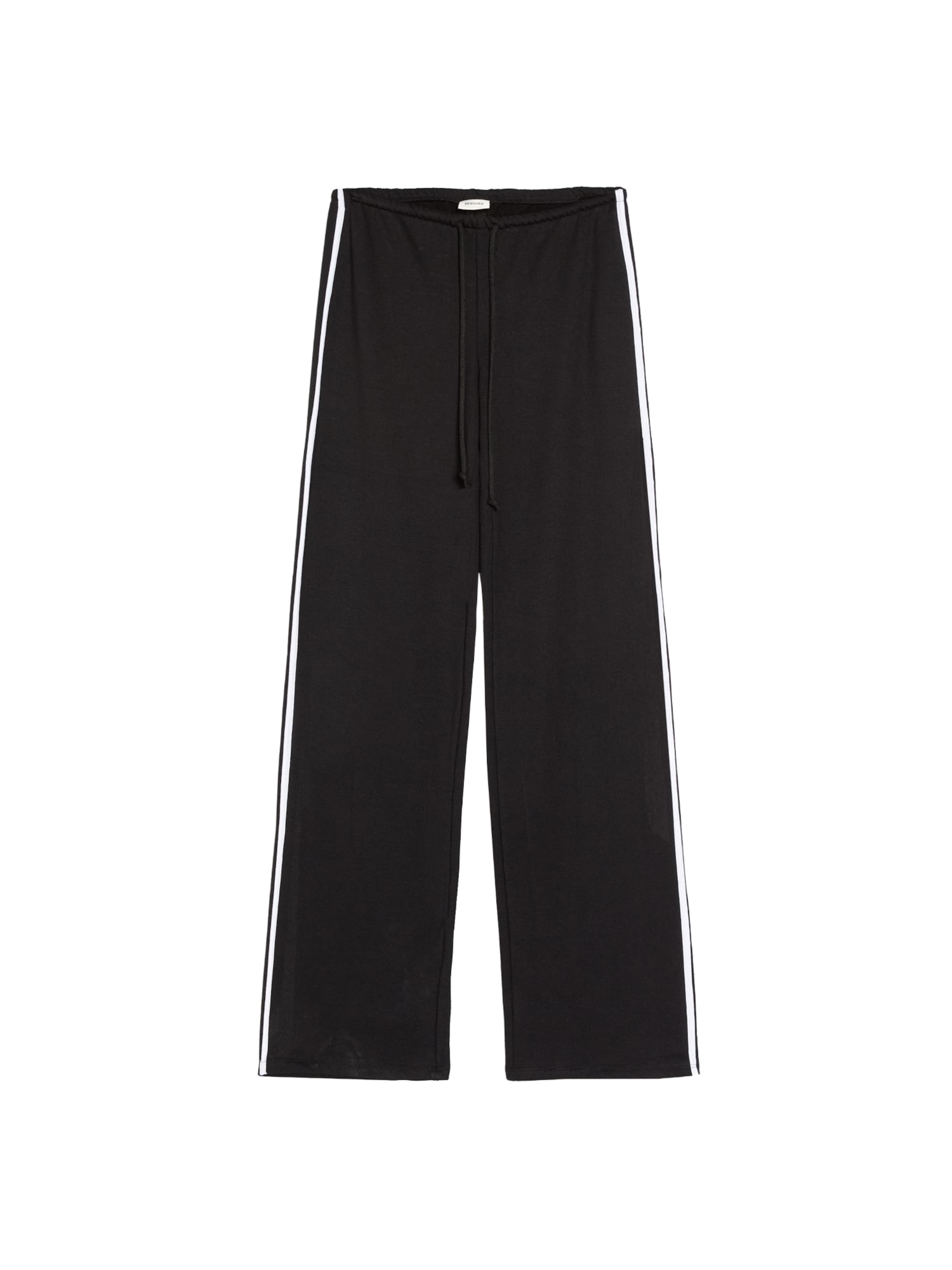 Loosefit Pantalon Bershka en noir : devant