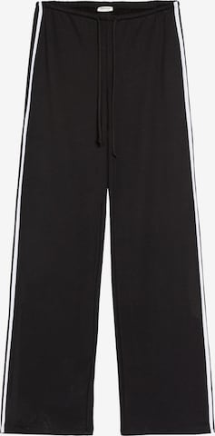 Loosefit Pantalon Bershka en noir : devant