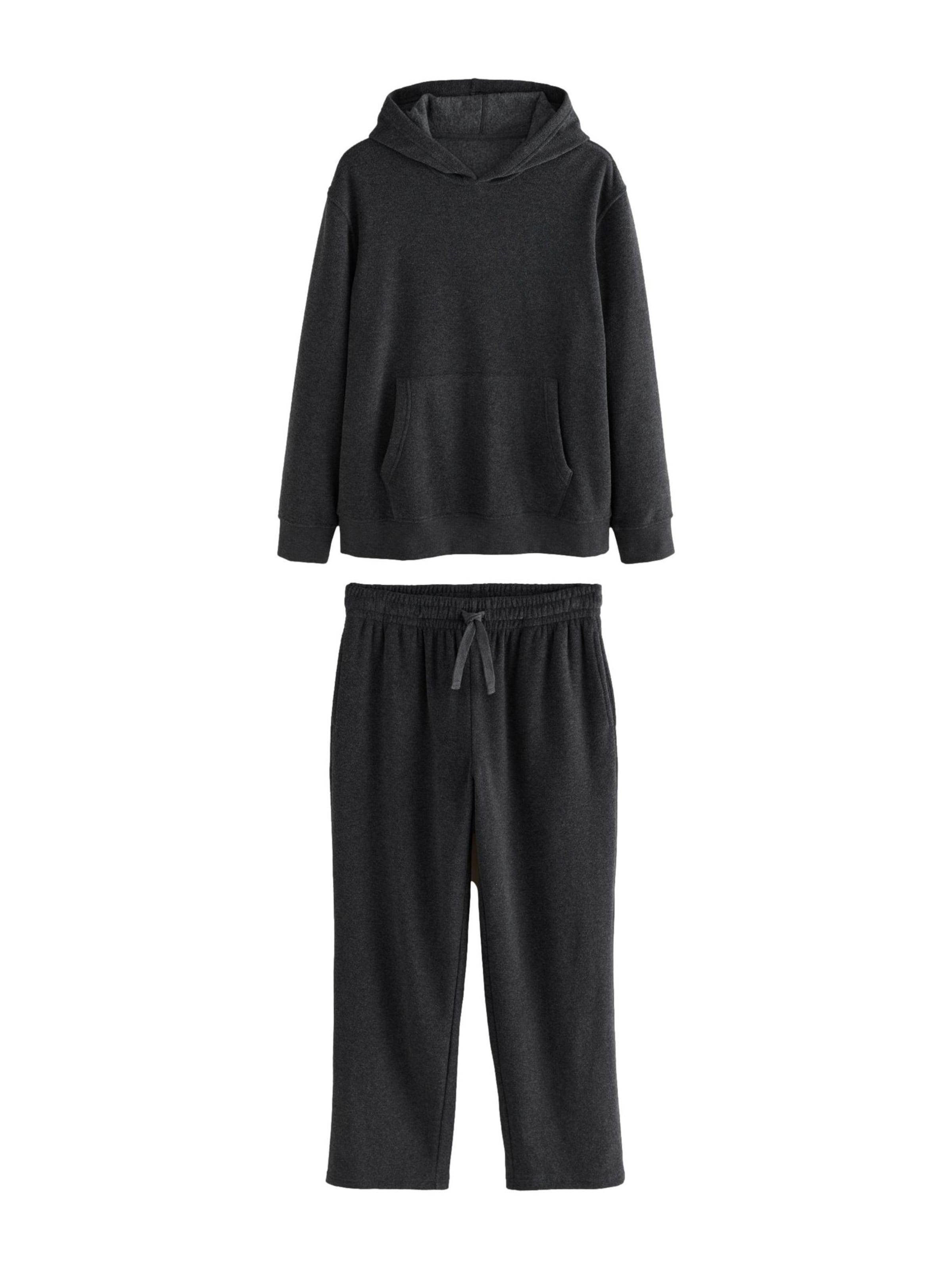 Next - Pijama largo en gris: frente