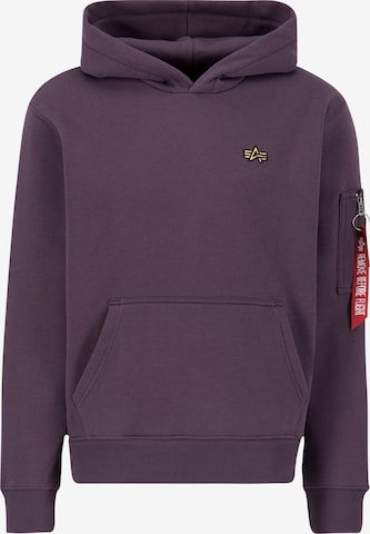 ALPHA INDUSTRIES Sweatshirt in Lila: Vorderseite