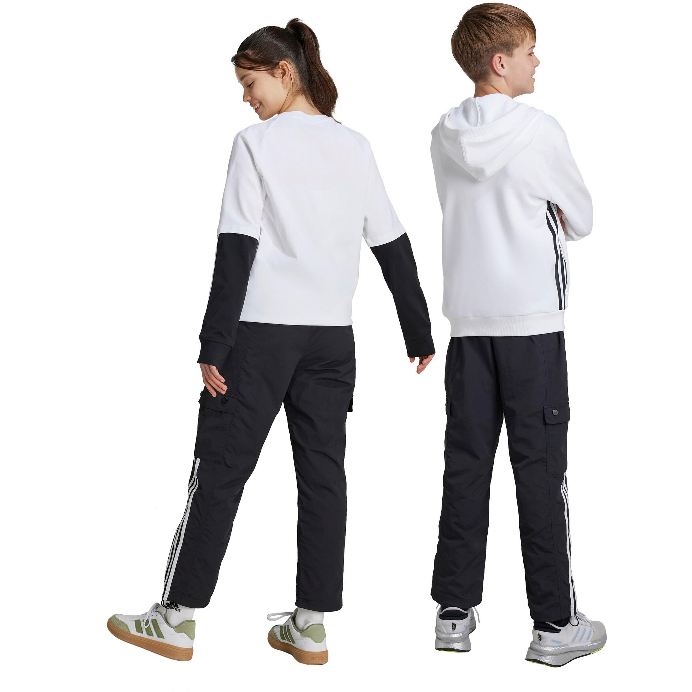 ADIDAS SPORTSWEAR Loosefit Sportovní kalhoty 'JAM' – černá