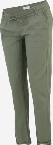 Pantalon 'Beach' MAMALICIOUS en vert : devant