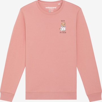 Watapparel Sweatshirt ' Dogtor ' in Pink: Vorderseite