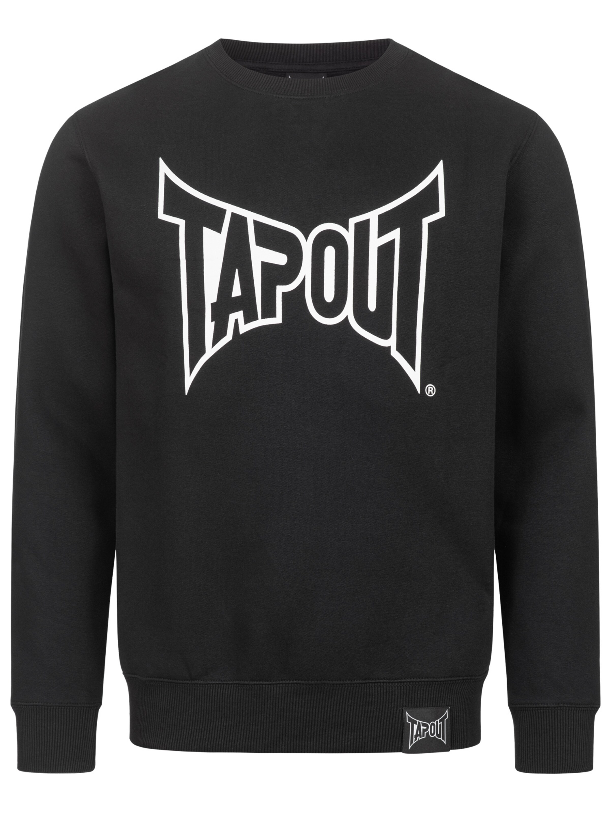 Felpa 'Marfa' di Tapout in nero: frontale