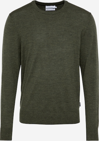 Calvin Klein Regular fit Sweater in Green: front