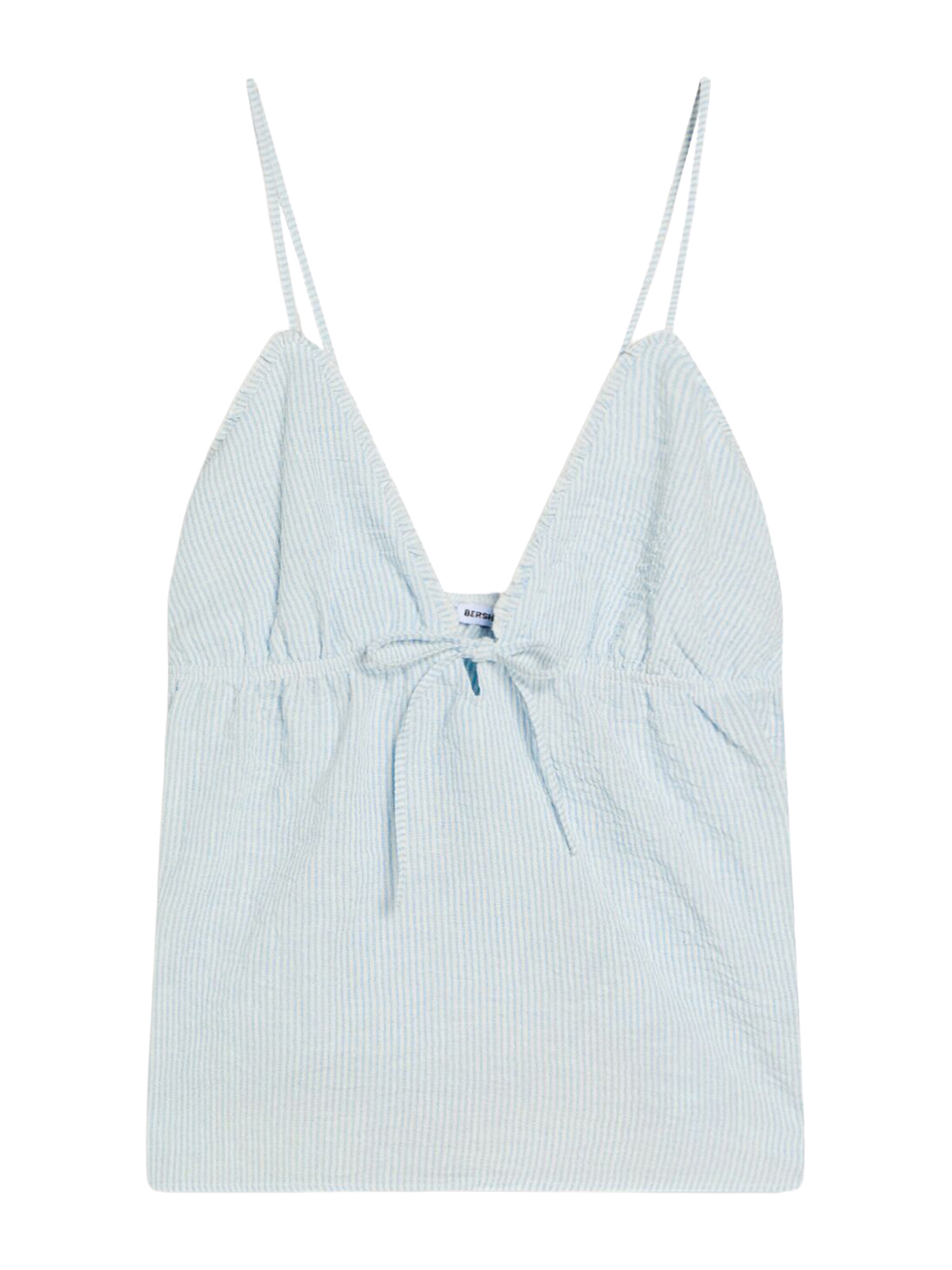 Bershka Top - kék: elől