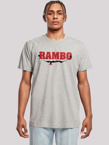 T-Shirt 'Rambo' F4NT4STIC en gris : devant