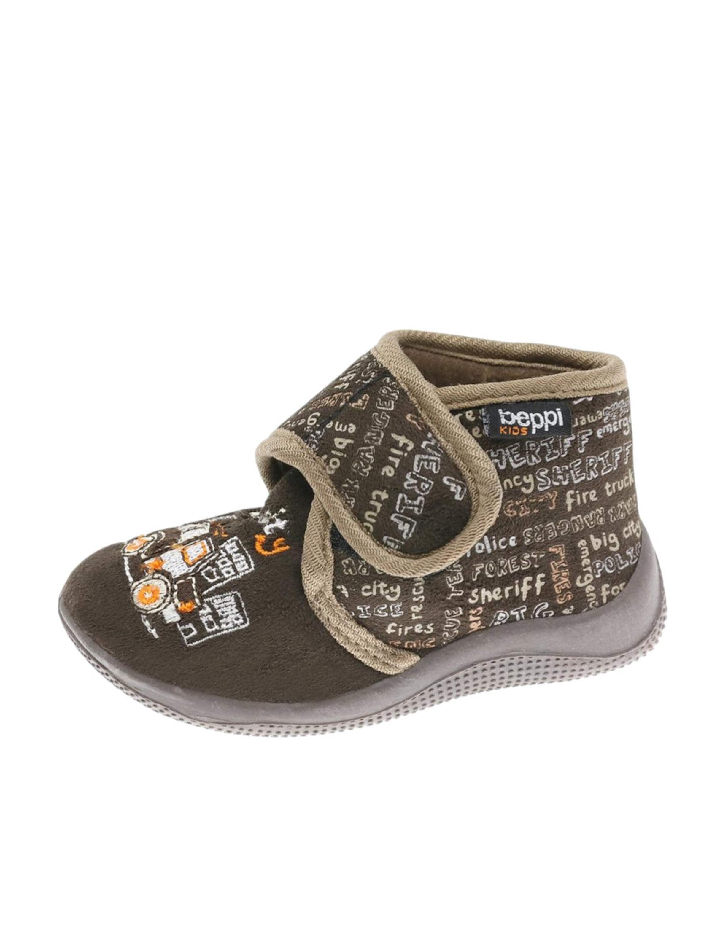 Beppi Hausschuh 'Indoor Shoe'‌‌‌‌‌‌ in Braun: Vorderseite