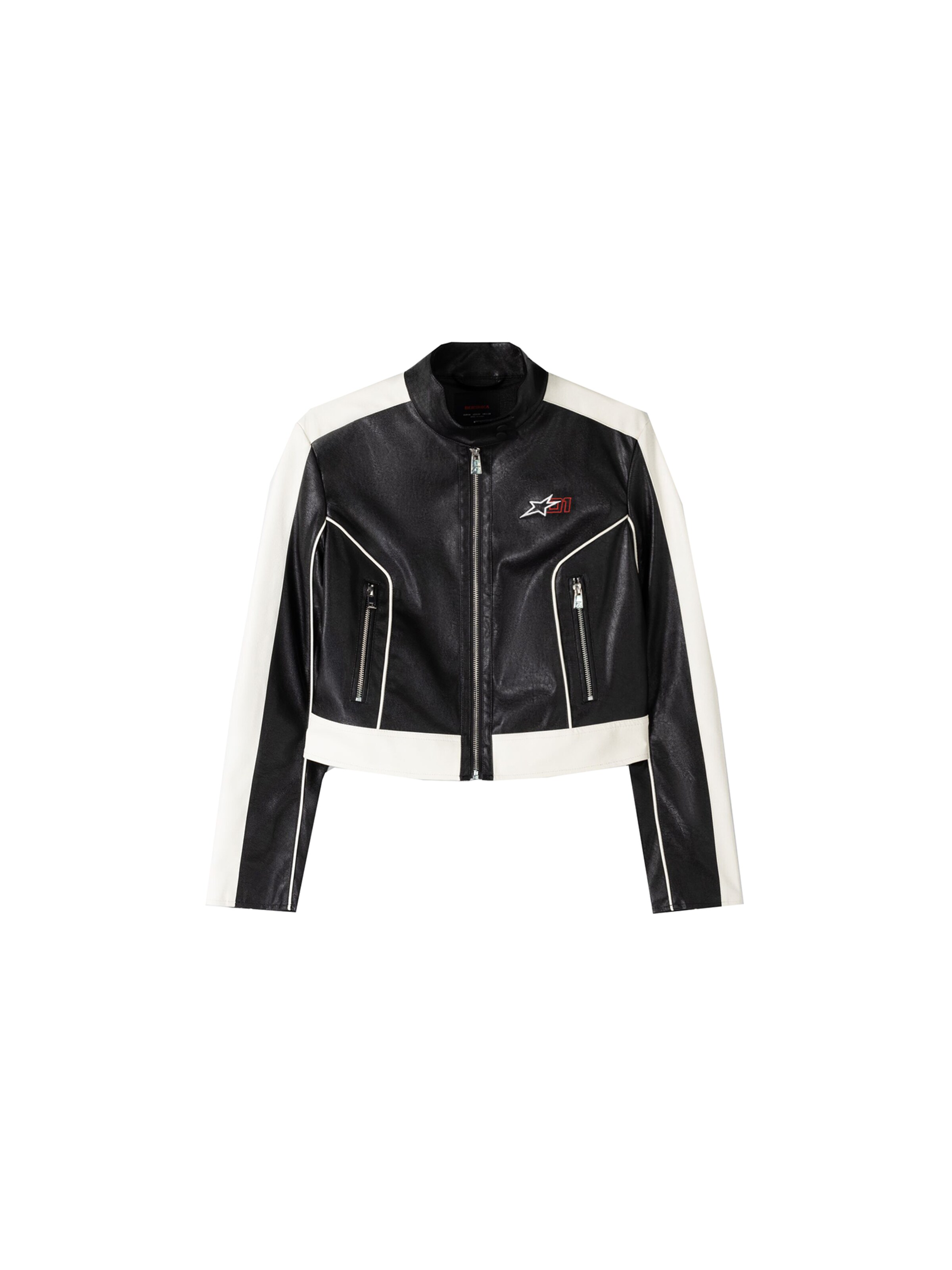 Bershka Between-season jacket in Black: front