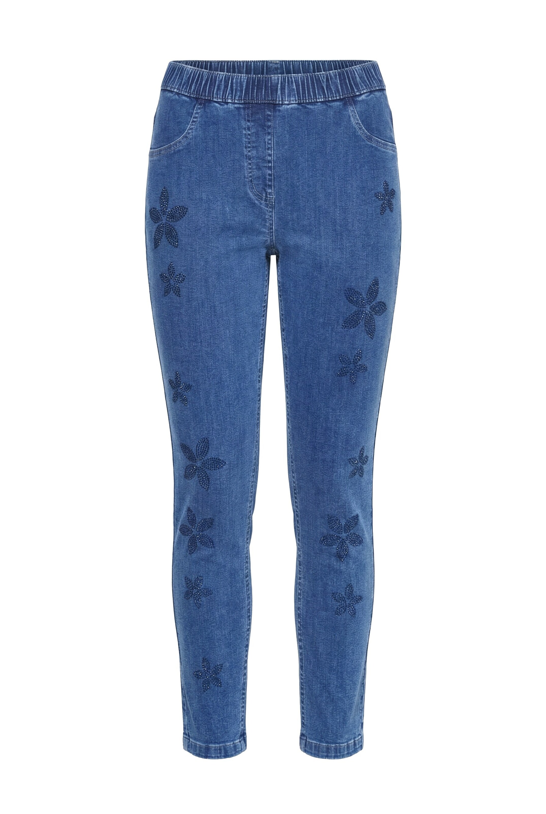 MIAMODA Skinny Jeans in Blau: Vorderseite
