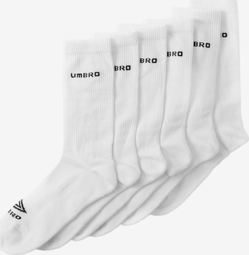 Chaussettes UMBRO en blanc : devant